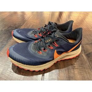 Nike Air Zoom Pegasus Trail 3 Obsidian Blue Crimson Running Shoe Sneaker Size 11